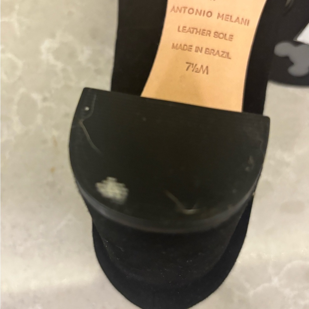 Antonio Melani 2 1/2 inch black suede heels. - Picture 8 of 10